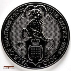 2020 Queens Beasts 10 oz The Yale Silver Bullion Coin