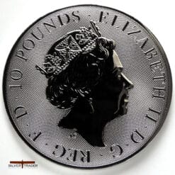 Alternative view of 2020 Queens Beasts 10 oz The Yale Silver Bullion Coin