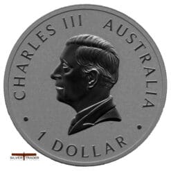 Alternative view of 2024 Australian kookaburra 10 oz Silver Bullion Coin