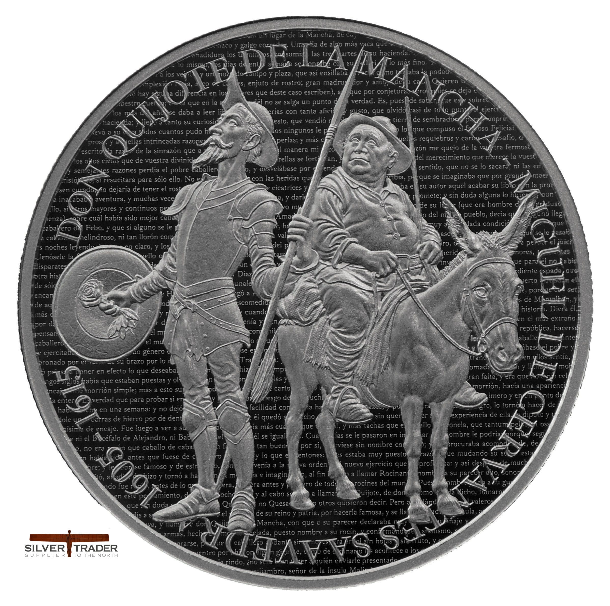 2026 Don Quijote De La Mancha 1oz silver Bullion Proof