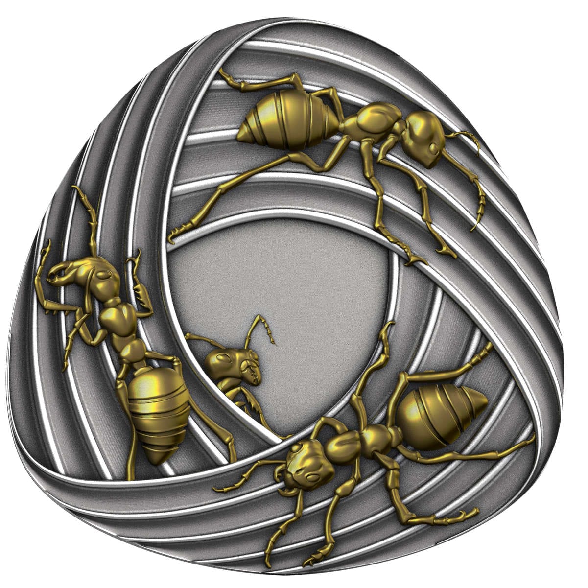 2026 Mobius Strip Ants Gilded UHR 1oz Silver Bullion Proof - Image 5