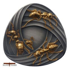 2026 Mobius Strip Ants Gilded UHR 1oz Silver Bullion Proof