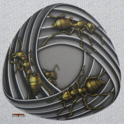 2026 Mobius Strip Ants Gilded UHR 1oz Silver Bullion Proof - Image 3