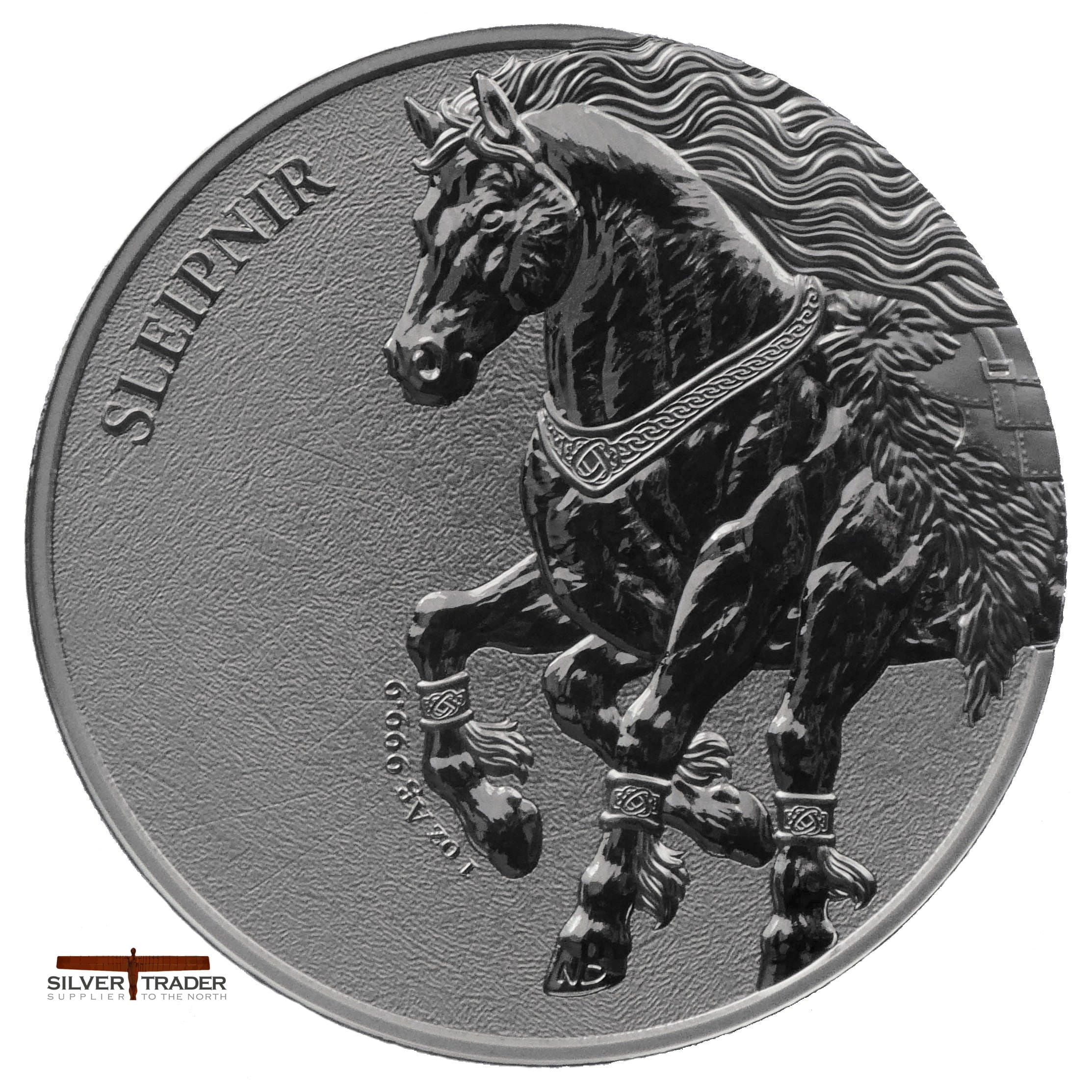 2026 Sleipnir Germania Beasts 1oz Silver Bullion Round