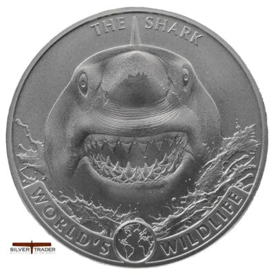 2026 The Shark Worlds Wildlife Congo 1oz Silver Bullion Coin