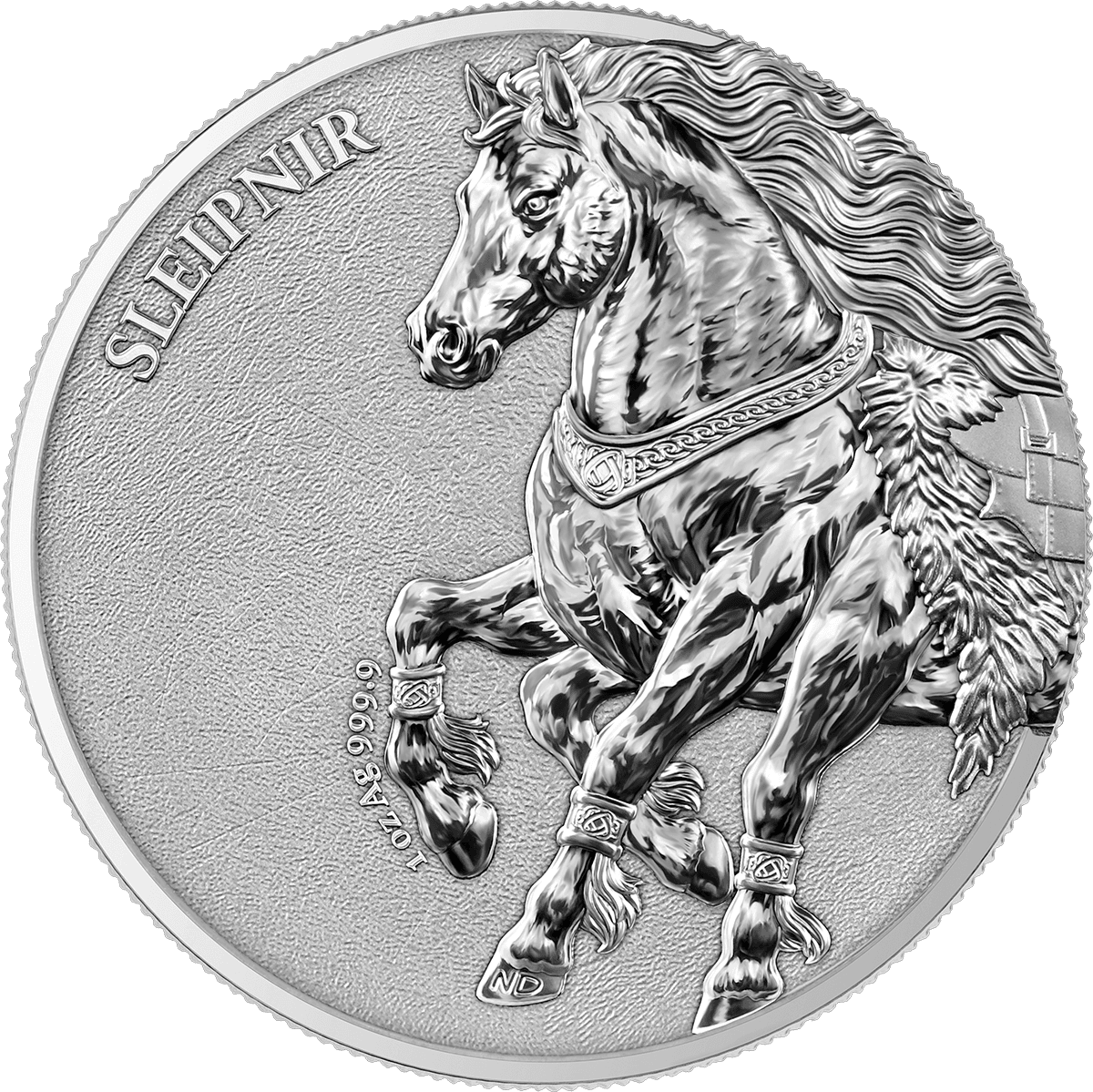 2026 Sleipnir Germania Beasts 1oz Silver Bullion Round - Image 3