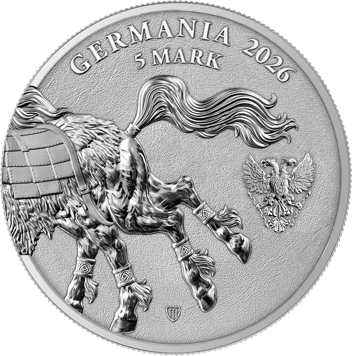 2026 Sleipnir Germania Beasts 1oz Silver Bullion Round - Image 4