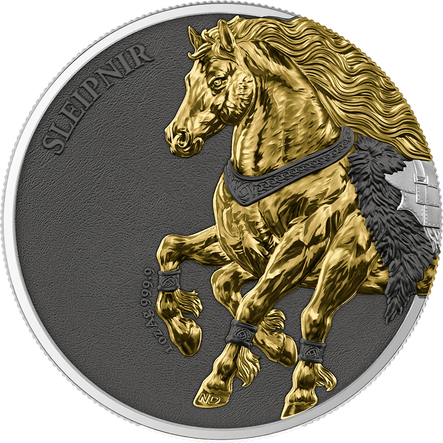 2026 Sleipnir Geminus Germania Beasts 2 x 1oz Silver Bullion Rounds - Image 3