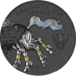 2026 Sleipnir 2oz High Relief Germania Beasts Silver Bullion Round - Image 6