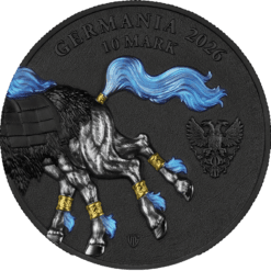 2026 Sleipnir 2oz High Relief Germania Beasts Silver Bullion Round - Image 4