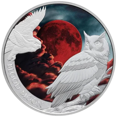 2026 Blood Moon Coloured Perth Mint 1oz Silver Bullion Proof