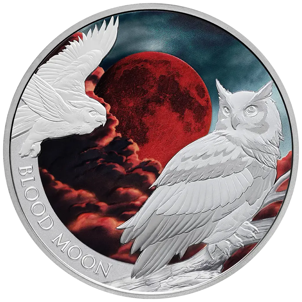 2026 Blood Moon Coloured Perth Mint 1oz Silver Bullion Proof