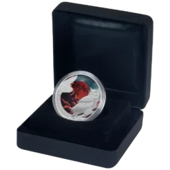 Alternative view of 2026 Blood Moon Coloured Perth Mint 1oz Silver Bullion Proof