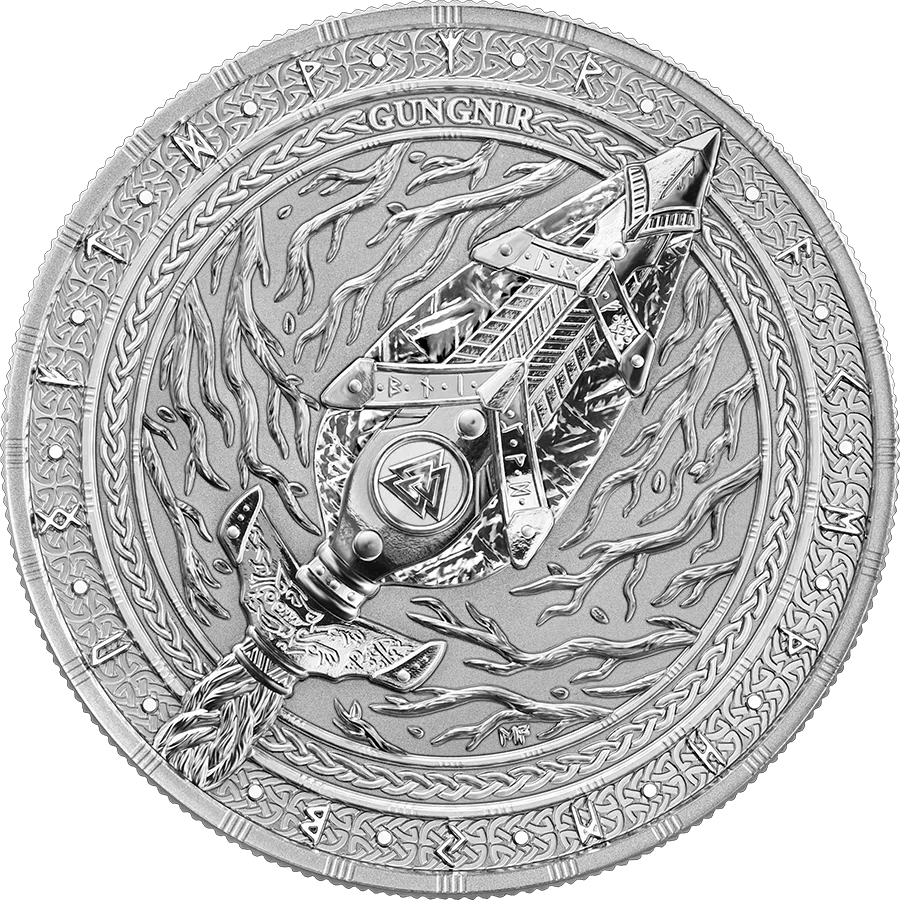 2026 Gungnir Artifacts Germania 1oz Silver Bullion Coin - Image 4