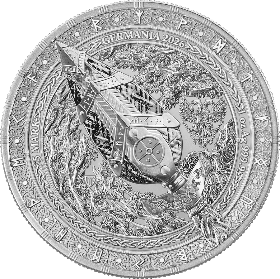 2026 Gungnir Artifacts Germania 1oz Silver Bullion Coin - Image 3