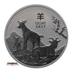 2027 Australian year of the Goat 1oz Silver Bullion Coin