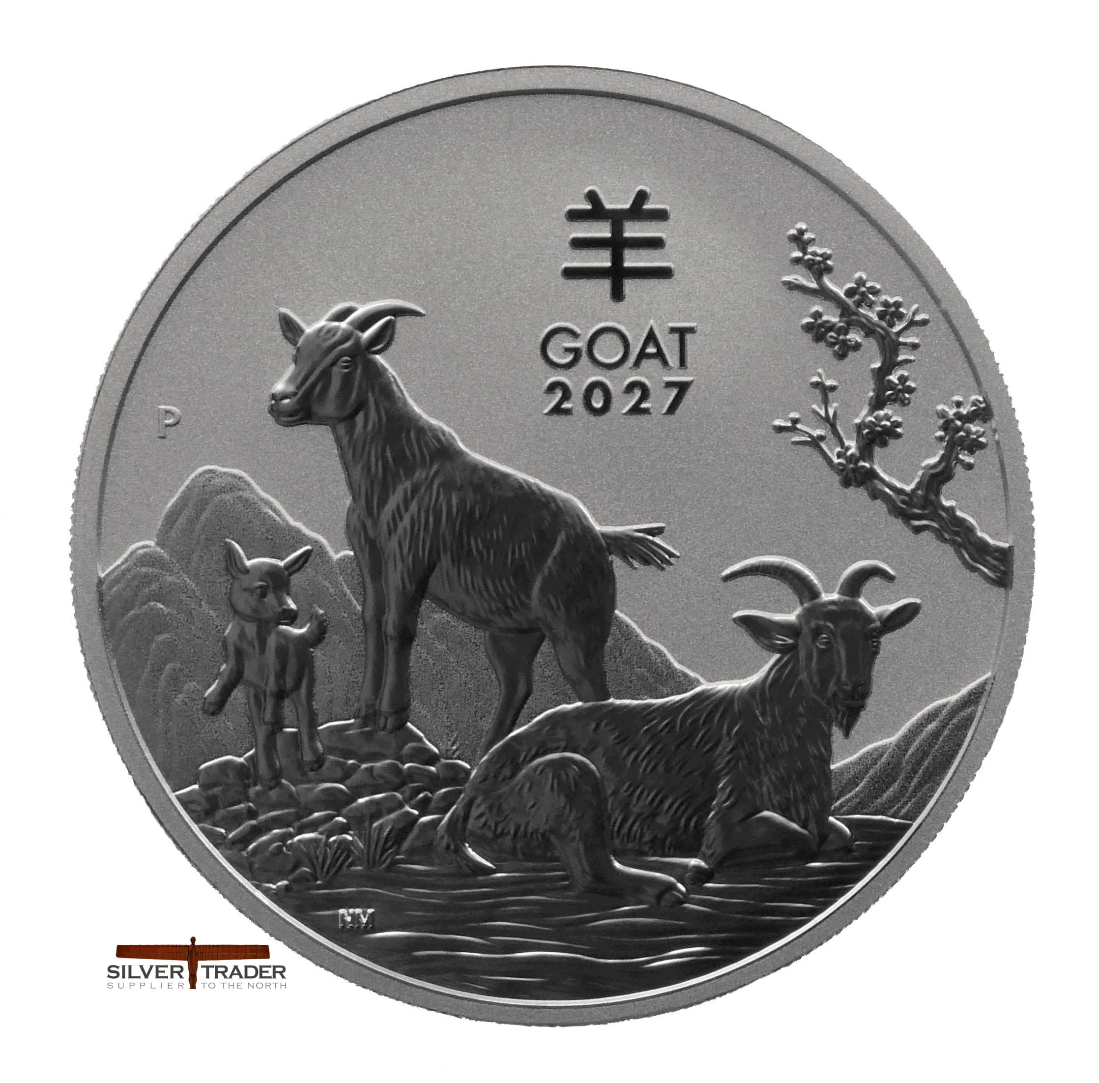 2027 Australian year of the Goat 1oz Silver Bullion Coin