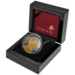 2027 Lunar Year of the Goat Dark Gilded 1oz Silver Bullion Proof