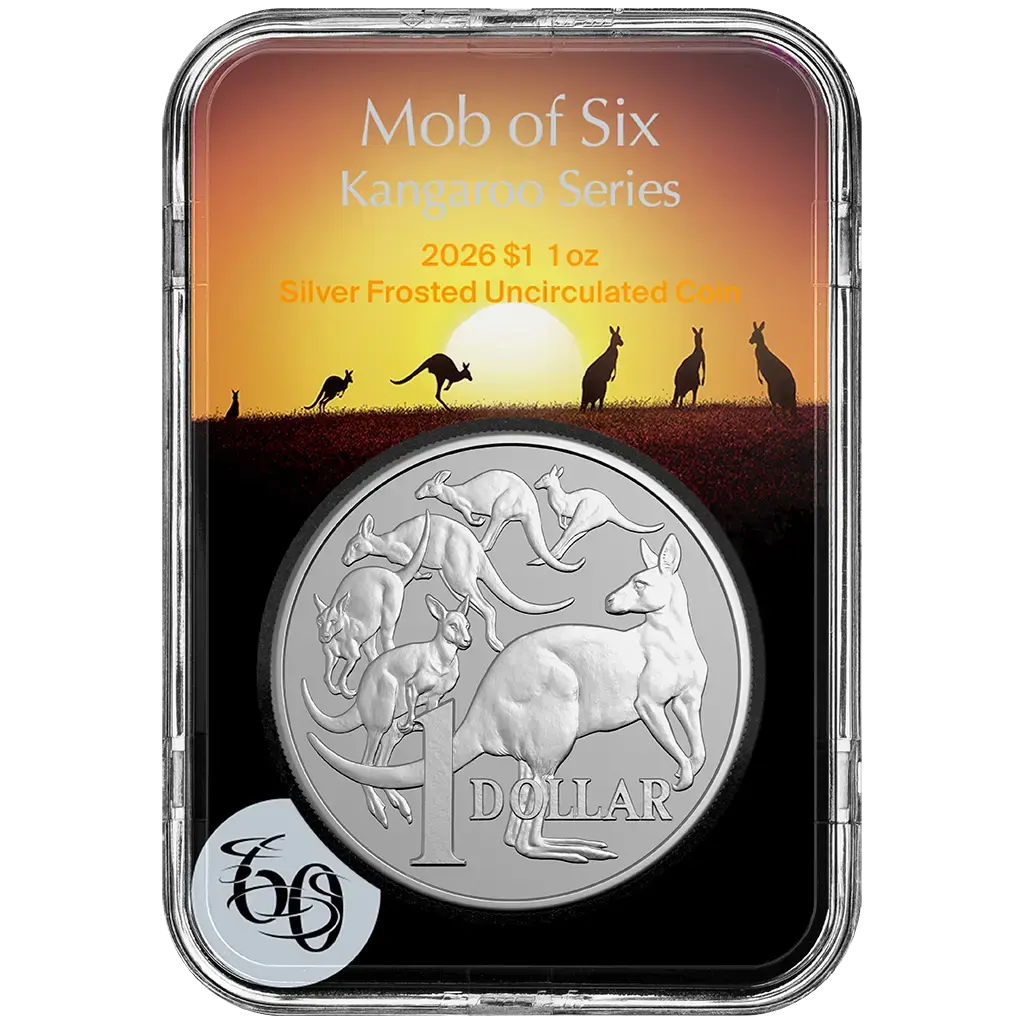 2026 Australian Mob of Six Kangaroo 1oz Silver Bullion Coin - Image 2