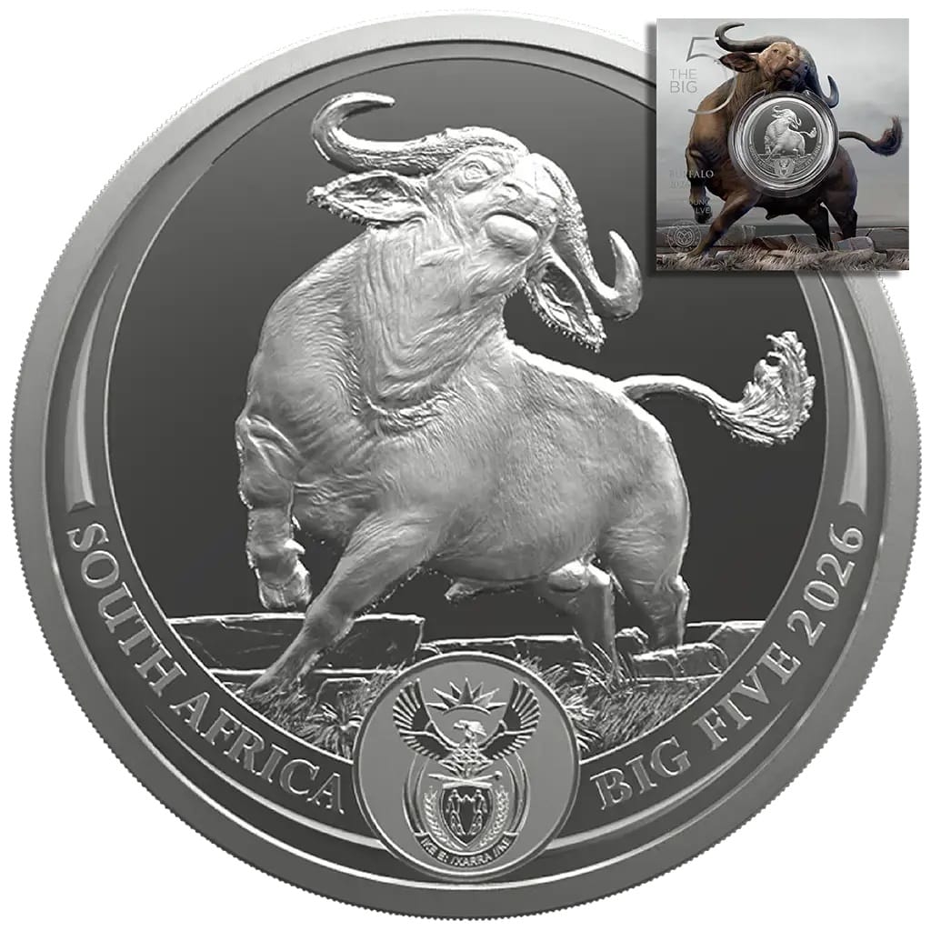 2026 South African Buffalo Big 5 Series3 1oz Silver Bullion Coin