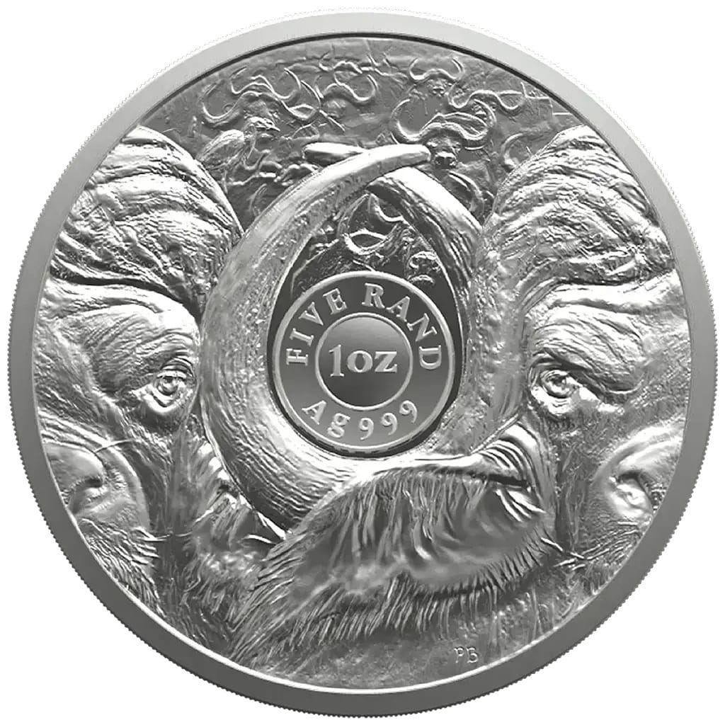 2026 South African Buffalo Big 5 Series3 1oz Silver Bullion Coin - Image 3
