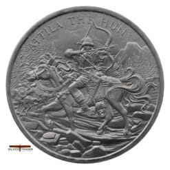 2026 Attila the Hun Legendary Warriors 1oz Silver Bullion Round