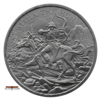 2026 Attila the Hun Legendary Warriors 1oz Silver Bullion Round
