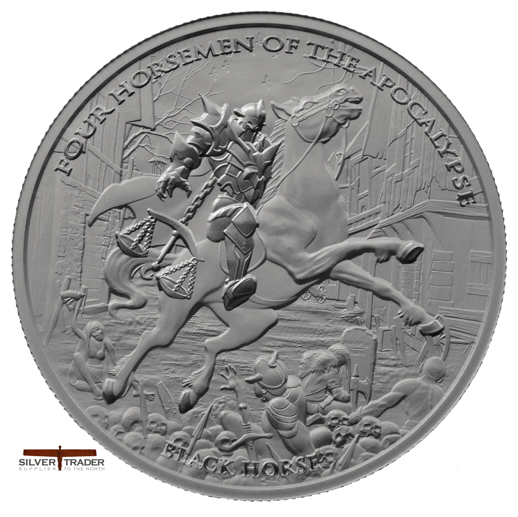 2026 Black Horse Horsemen of the Apocalypse 1oz Bullion Round