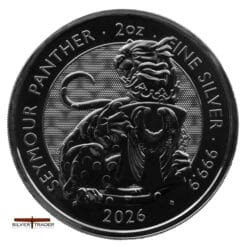 2026 Seymour Panther Tudor Beasts 2oz Silver Bullion Coin