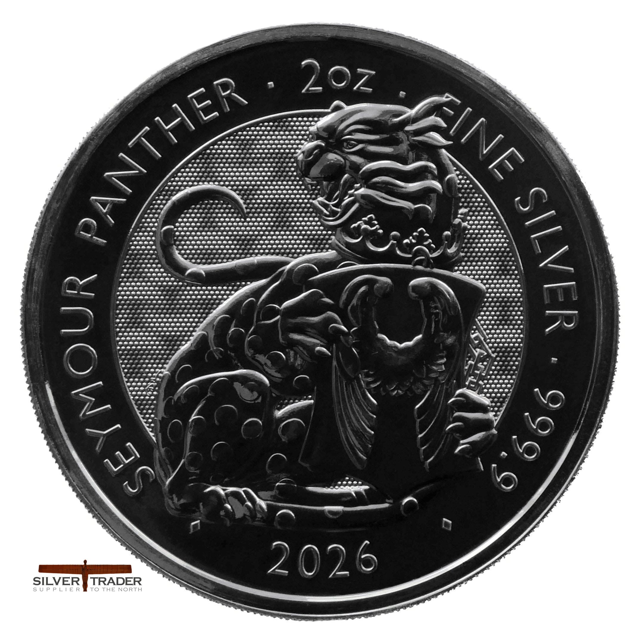 2026 Seymour Panther Tudor Beasts 2oz Silver Bullion Coin