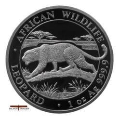 2026 Somalian Leopard African Wildlife 1oz Silver Bullion Coin