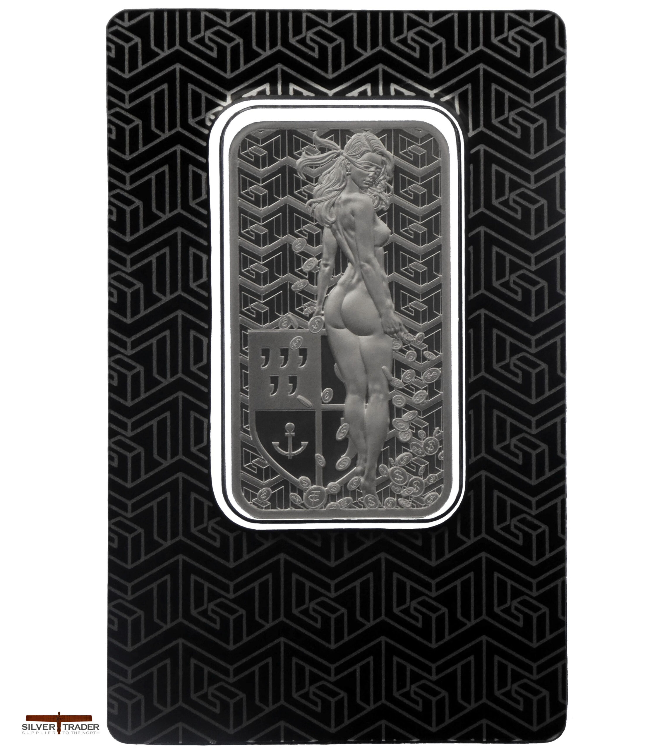 2026 Tyche Fortuna 1oz Proof Like Carded Version Silver Bullion Bar
