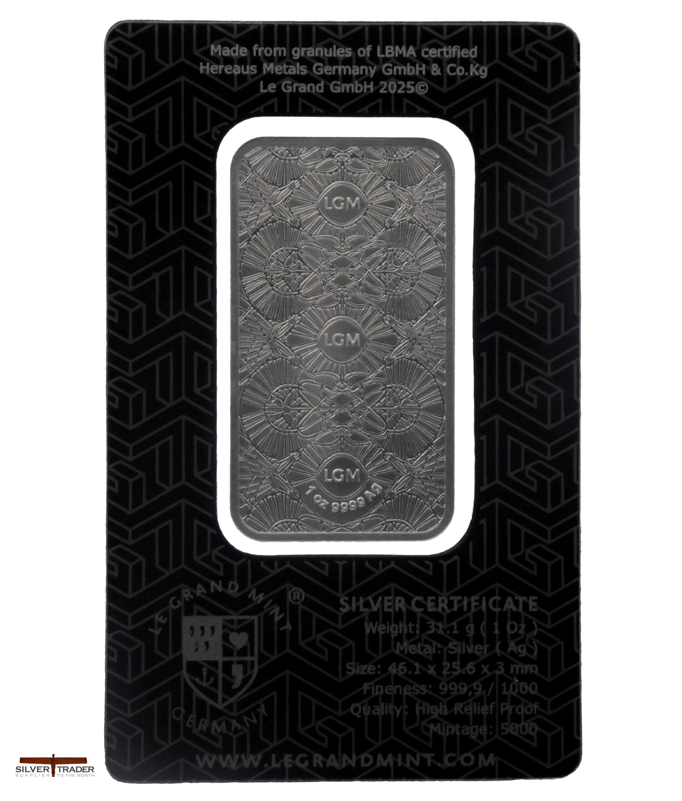 2026 Tyche Fortuna 1oz Proof Like Carded Version Silver Bullion Bar