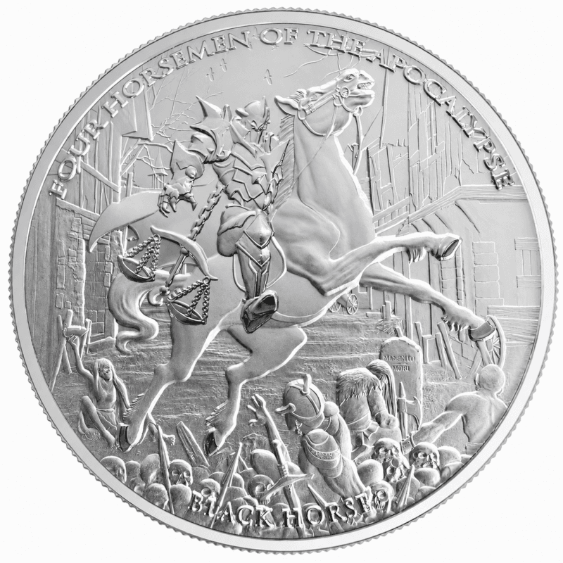 2026 Black Horse Horsemen of the Apocalypse 1oz Bullion Round