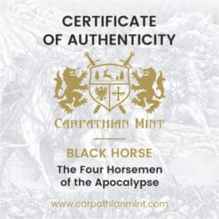 2026 Black Horse Horsemen of the Apocalypse 1oz Bullion Round - Image 6